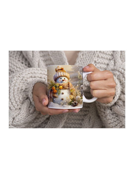 Christmas Mug Ceramic White 1pcs