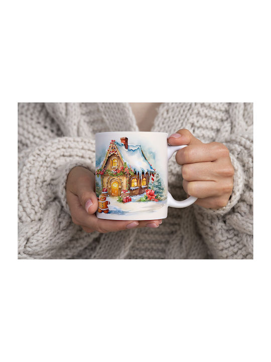 Christmas Mug Ceramic White 1pcs