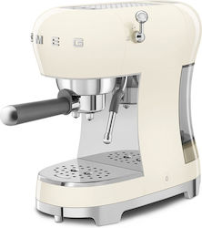 Smeg Μηχανή Espresso 1350W Πίεσης 15bar Cream