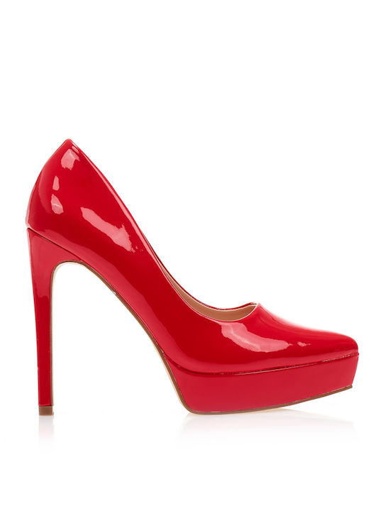Tsoukalas Pumps mit Stiletto-Absatz Rot