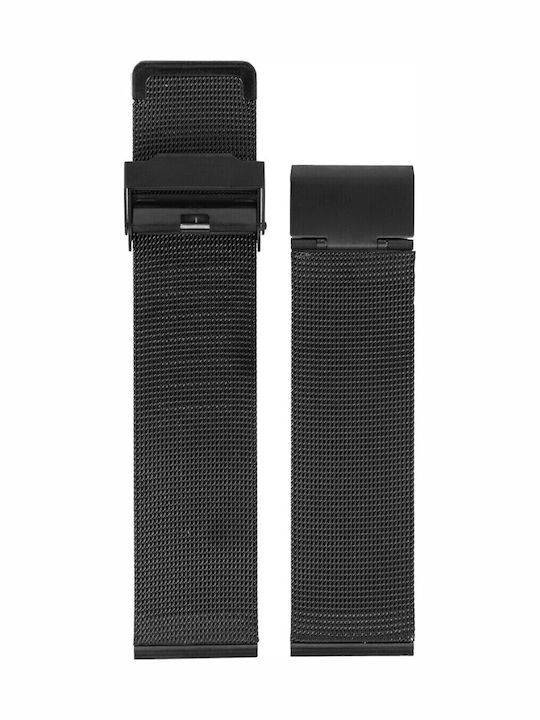 Vitopoulos Metallic-Armband Schwarz 14mm