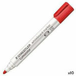 BigBuy Acrylic Markers Red 10pcs