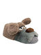 Animal Men's Slippers Brown
