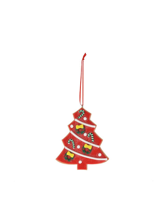 Διακοσμητικά Christmas Tree Ornament Red 10x9cm