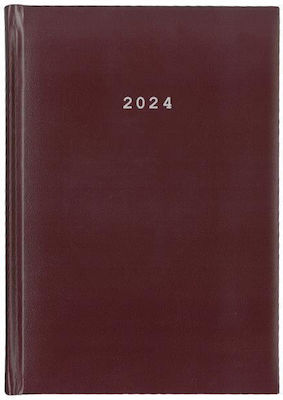 Next Zilnic Agenda Burgundy 2024 12x17cm