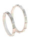 Fa Cad'oro Ehering-Set aus Weißgold 14K