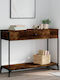Console Table Wood & Metal Smoky Oak L100xW34.5xH75cm