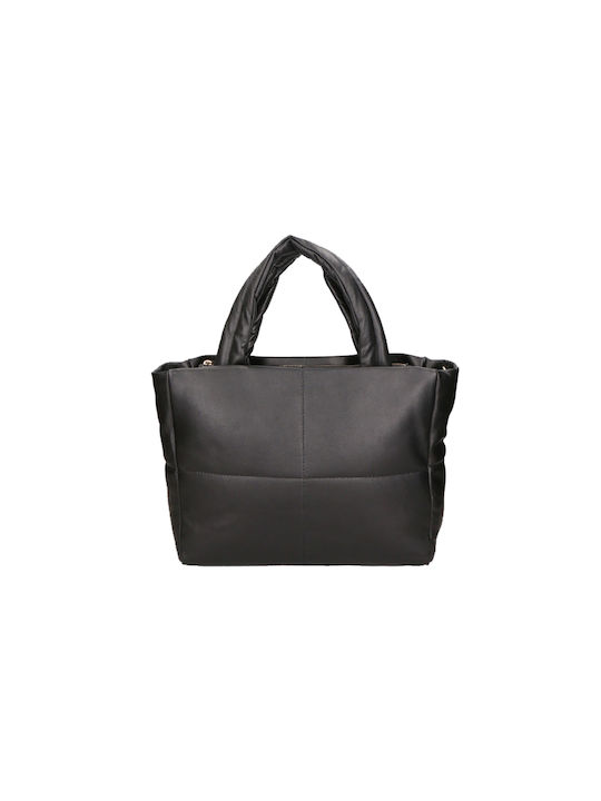 Leather Bags Leder Damen Tasche Schulter Schwarz