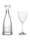 Capolavoro Crystal Wine Decanter with Stopper & Glasses 540ml