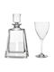 Capolavoro Crystal Wine Decanter with Stopper & Glasses 700ml