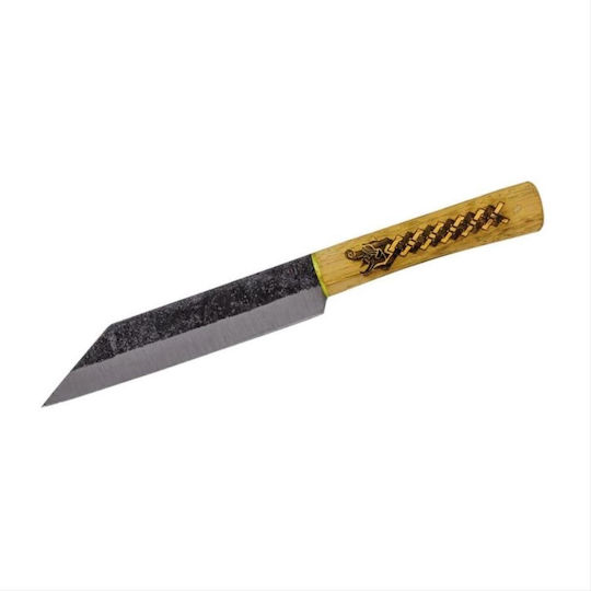 Condor Tool & Knives Norse Dragon Cuțit Negru în Husă Din Piele