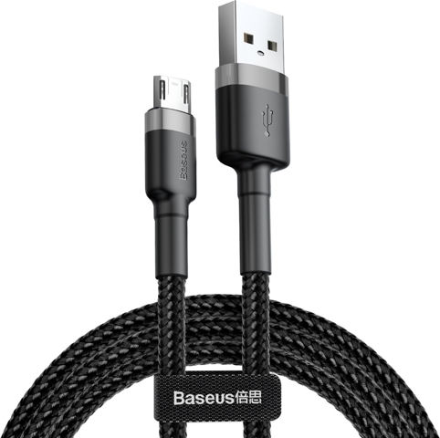 Baseus Cafule Regular USB 2.0 to micro USB Cable Μαύρο 2m