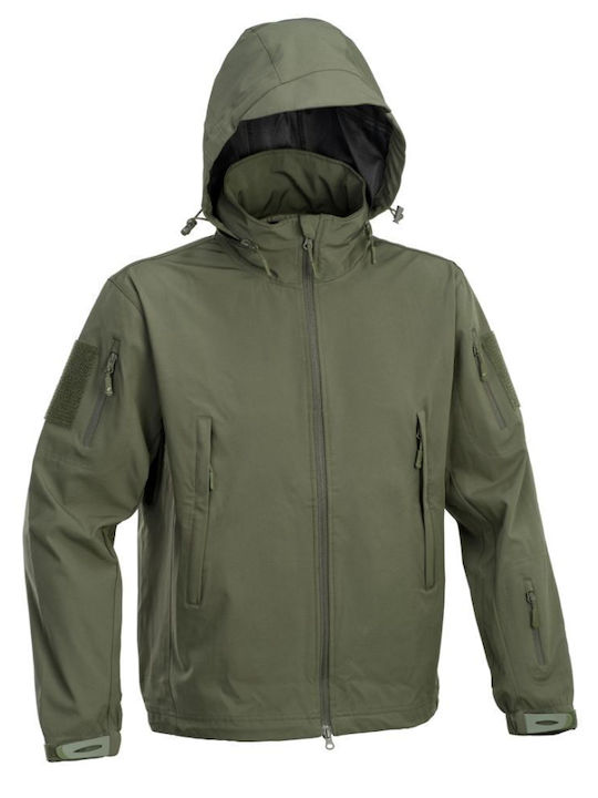 Defcon 5 Herren Winter Jacke Softshell Wasserdicht und winddicht Χακί