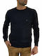 Darious Men's Long Sleeve Sweater BLACK