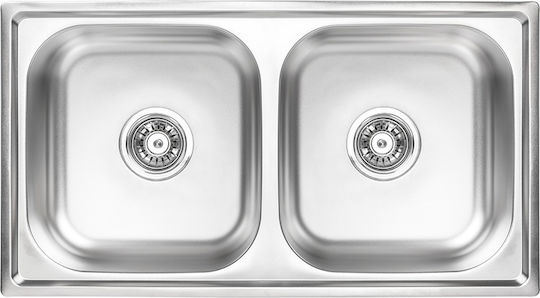 Kuchinox SKS_020T Drop-In Inox Μ78xΠ43cm Silver