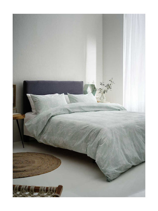 Vesta Home Σετ Παπλωματοθήκη Βαμβακερή Υπέρδιπλη με 2 Μαξιλαροθήκες 230x240cm Nefeli 2