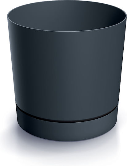 Prosperplast Πιθάρι Πλαστικό Anthracite με Πιάτο 15x15εκ.