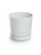Prosperplast Πιθάρι Πλαστικό White με Πιάτο 24x24εκ.