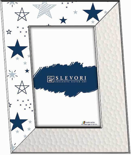 Slevori Kinder Fotorahmen Silber Weiß 20x25cm