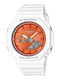 Casio G-shock Дамски Часовник 43мм Кварцов с Бяла Каучукова Каишка