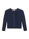 Kids Cardigan Knitted Navy Blue