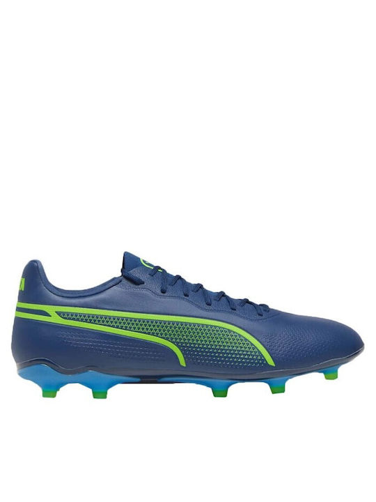 PUMA King Pro Football Shoes with Cleats Blue