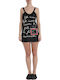 Pepita Winter Women's Nightdress Nero