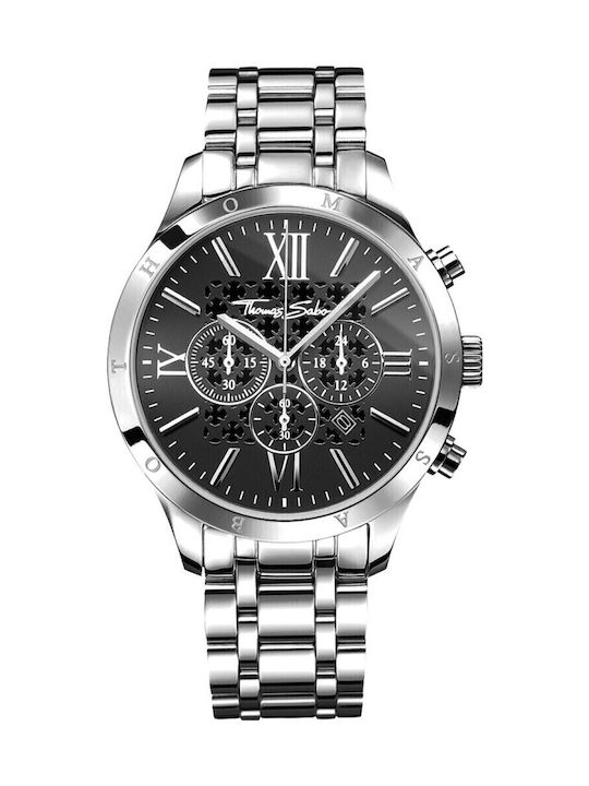 Thomas Sabo Rebel Ανδρικό Ρολόι 43mm Χρονογράφο...