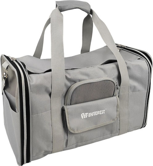 Pet Interest Umhängetasche für Hunde / Katzen bis 8kg Gray L48xB32xH28cm.