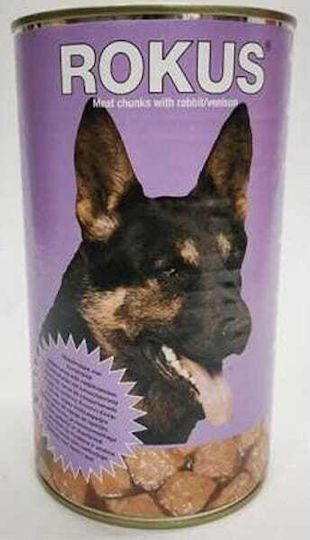 Rokus Wet Food Dogs in Cans with Rabbit 1250gr