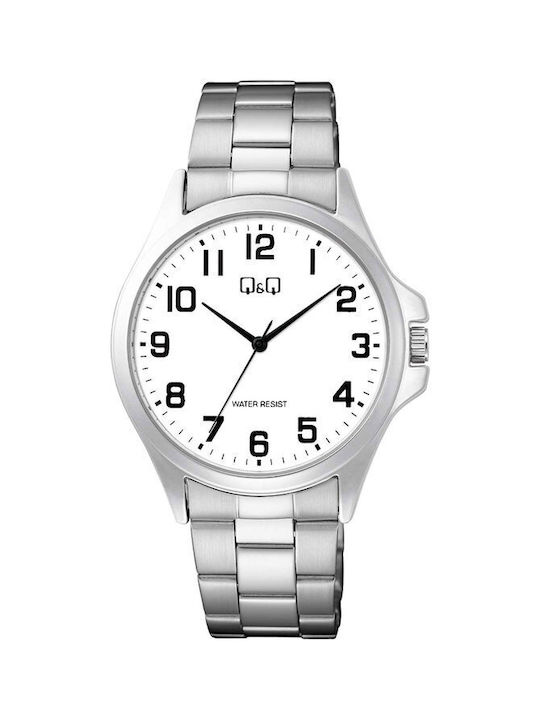 Q&Q Bracelet Uhr Batterie in Silber Farbe