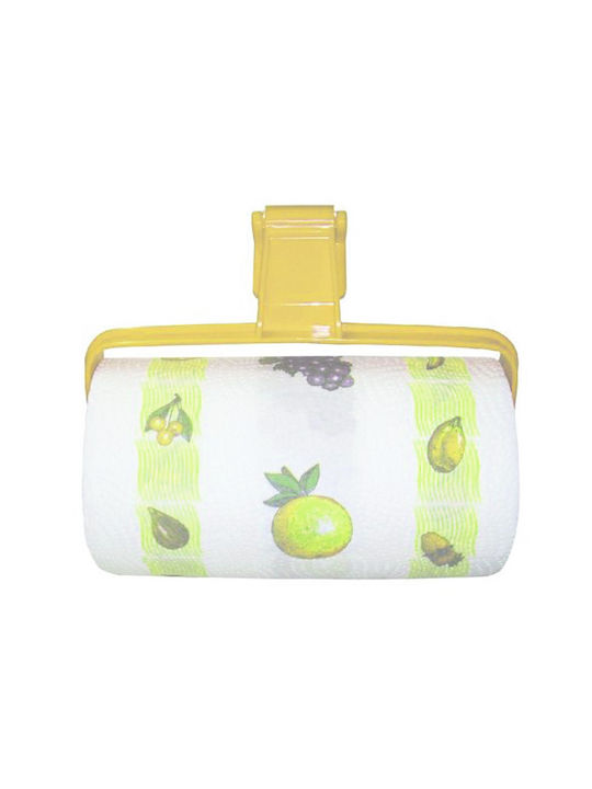 Bama Wall Mounted Plastic Paper Towel Holder Yellow 24.5x5x17cm