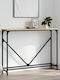 Console Table Wood & Metal Sonoma Oak L102xW22.5xH75cm