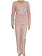 Mirano Homewear Winter Damen Pyjama-Set Pink