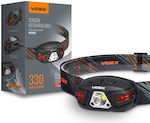 Videx Lumină de lucru și de sit, cu baterie Lanternă de Cap LED IP65 cu Luminozitate Maximă 330lm