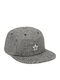 One Star Houndstooth Jockey mit geradem Schirm Schwarz