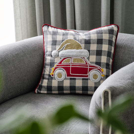 Gofis Home Christmas Decorative Square Pillowcase Gray 43x43cm