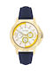 Decerto Fabulous Watch with Blue Leather Strap