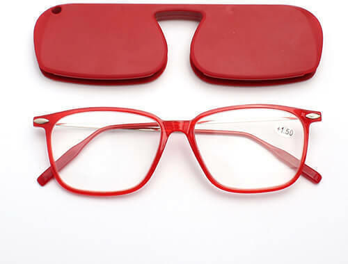 Moscow Mule Lesebrillen +2.00 mit Magnet in Rote Farbe MM/SLIMSQUARERED
