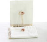 Bellissimo Christening Oilcloths Set White Λουλουδάκια