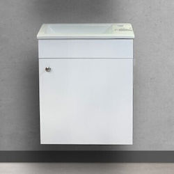 Martin Parma 45 Sitzbank mit Waschbecken L45xB25xH60cm White