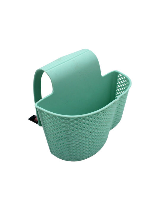 Suport pentru burete din Plastic în Culoarea Verde 24.5x12cm