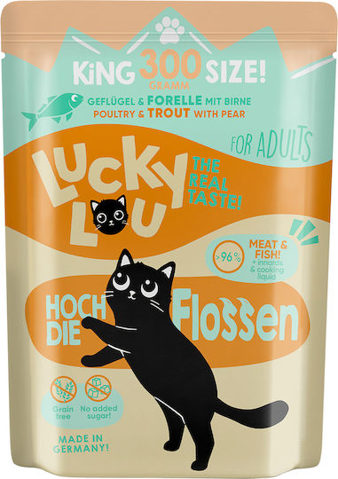Lucky Lou Lifestage Υγρή Τροφή για Ενήλικες Γάτες σε Φακελάκι με Πουλερικά χωρίς Σιτηρά 300gr