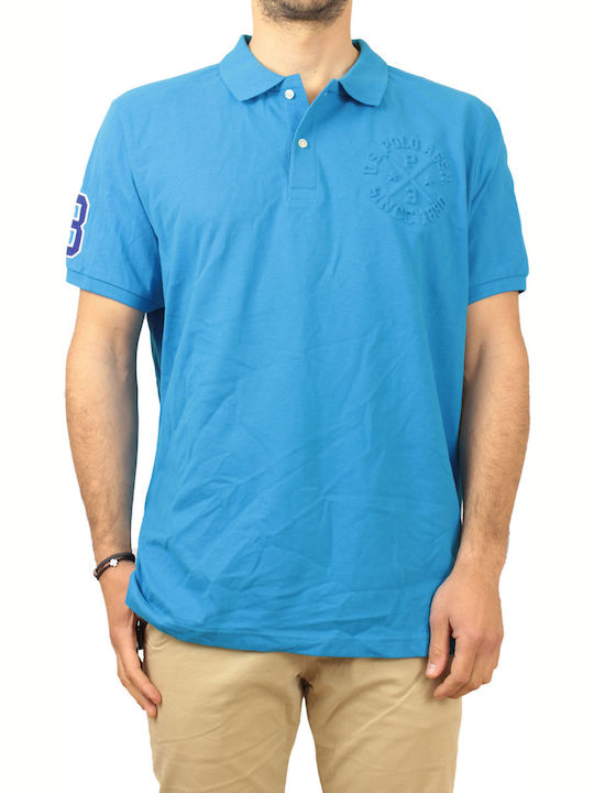 U.S. Polo Assn. Herren T-Shirt Kurzarm Blau