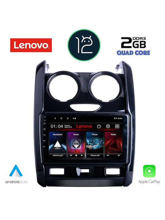 Lenovo Sistem Audio Auto pentru Dacia Duster 2012-2019 (Bluetooth/USB/AUX/WiFi/GPS/Partitură) cu Ecran Tactil 9"