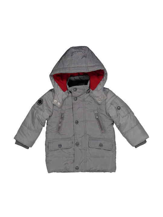 Kids' Casual Jacket with Hood Gray