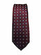 Makis Tselios Fashion Herren Krawatte Gedruckt in Burgundisch Farbe