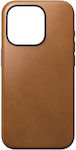 Nomad Modern Back Cover Δερμάτινο Καφέ (iPhone 15 Pro)