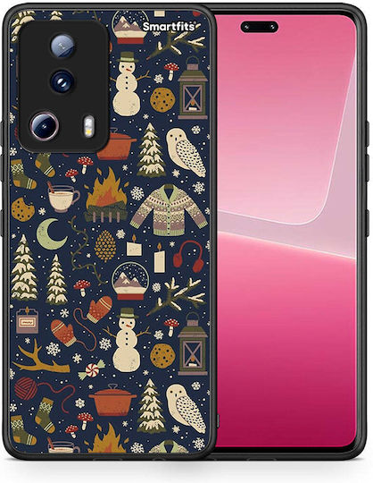 Smartfits Umschlag Rückseite Schwarz (Xiaomi 13 Lite) 8704460882259_47605496971603
