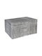 Keskor Fabric Storage Box with Lid Gray 60x40x30cm 1pcs